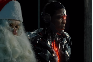 Cyborg con Santa