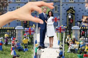 Boda real en bloques de Lego