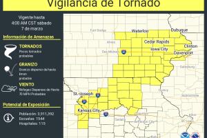 alerta de tornado en USA