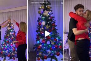 Nicolás y Erika Buenfil pusieron su árbol de Navidad
