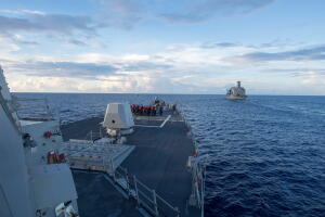El buque de guerra USS Dewey