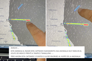 Radar meteorológico capta “anomalías” en Golfo de México y desata teorías conspirativas en redes sociales