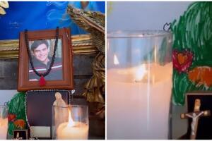 Las cenizas de Julián Figueroa y el dibujo de su hijo