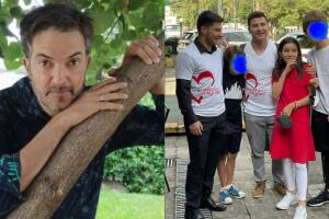 La viuda de Fernando del Solar compartió una foto del encuentro entre los dos hijos de él con los tres de ella. 