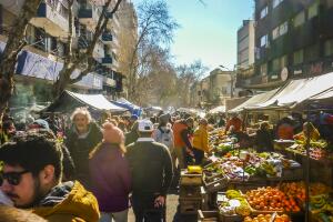 Tristan Narvaja Fair Street, Montevideo, Uruguay