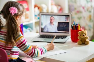 Online education and e-learning concept.