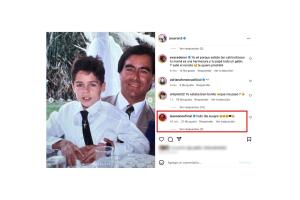 Así felicitó José Ron a su papá en su cumpleaños.
