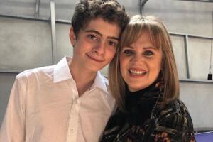 Erika Buenfil con su hijo