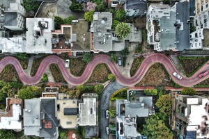 Lombard Street From Above
