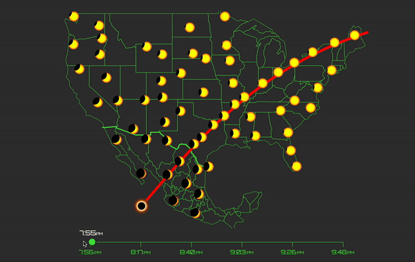 Escribe tu 'zip code' y descubre cómo se verá el eclipse solar total de 2024 en tu ciudad