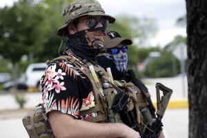 Virus Outbreak North Carolina Protest