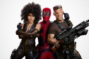 Ryan Reynolds, Josh Brolin y Zazie Beetz en 'Deadpool 2'