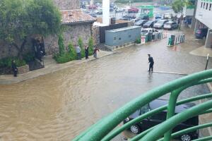 Tapones y caos en zona metro debido a lluvias
