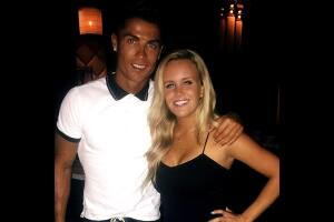 Cristiano acompañado de una mujer en Las Vegas
