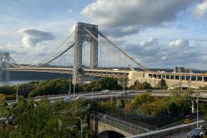 El George Washington Bridge, en el vecindario de Washington Heights. 