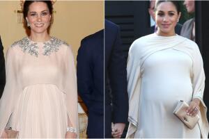 Kate y Meghan look embarazo