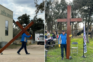 convoy tráileres inmigrantes frontera Texas 2