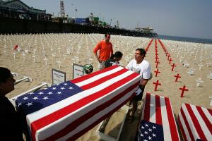 War Dead Are Remembered At Arlington West Memorial