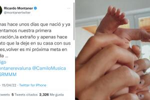 Con este mensaje, Ricardo Montaner se despidió de su nieta Índigo, la hija recién nacida de Evaluna Montaner y Camilo. 