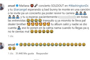 Este es el mensaje que Anuel publicó contra Arcángel y Bad Bunny. 