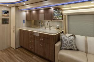 Justin Biebers' new touring motor home.