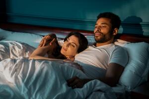 Razane Jammal as Lyta Hall, Lloyd Everitt as Hector Hall Liam Daniel Netflix.jpg