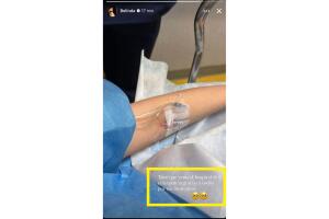 Así informó Belinda de su hospitalización.