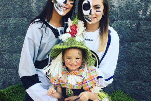 Mayra Rojas y la hija de Lorena Rojas