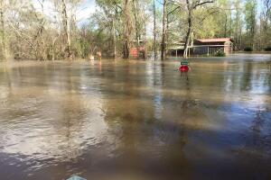 Deweyville, Texas se encuentra bajo el agua