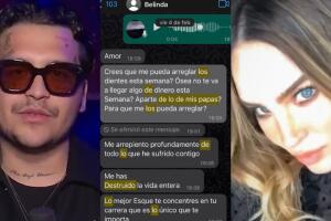 Christian Nodal y Belinda: el cantante revela por qué exhibió la supuesta conversación con ella