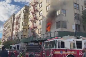 Incendio deja 12 personas heridas en El Bronx, incluidos nueve niños