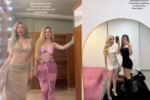 Vivian de la Torre con Valeria Márquez.