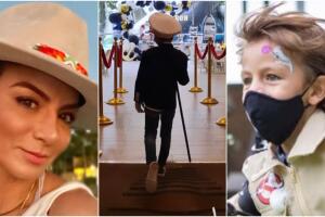 Hijo de Silvia Navarro festeja su cumpleaños 7 convertido en marinero y con su propio Titanic 