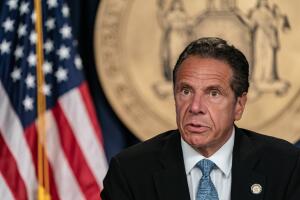 New York Governor Cuomo Holds Briefing In New York