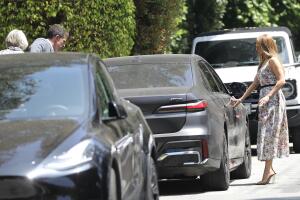 Ben Affleck y JLo rumbo a la celebración de graduación de Violet.