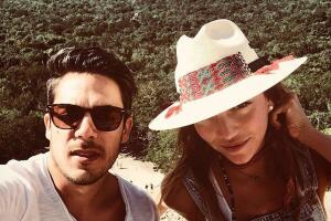 Regina Blandón y su esposo Roberto Flores