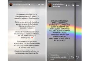 Estefanía Villarreal publicó otro mensaje para agradecer las muestras de apoyo ante alarmante publicación