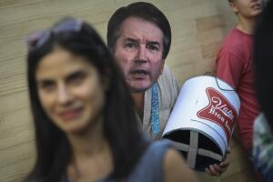 Protestors Demonstrate Against Supreme Court Nominee Brett Kavanaugh In New York