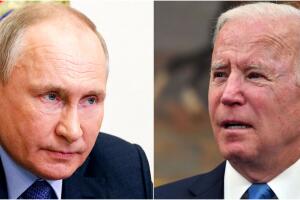 Vladimir Putin y Joe Biden