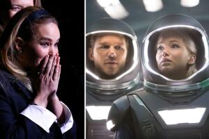 Jennifer Lawrence habló de la filmación de una escena con Chris Pratt