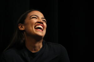 Alexandria Ocasio-Cortez, la mujer más joven que llega a la Cámara de Representantes.