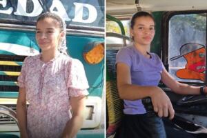 Además de conductir el autobús, Rocío sabe sobre mecánica