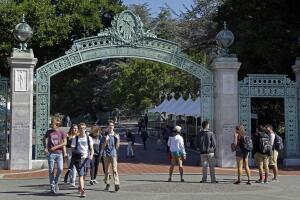 Sather Gate CAL Students, Sather Gate, University of California Berkeley