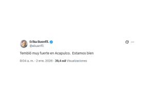 El mensaje de Erika Buenfil.