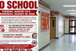 distrito escolar cancela clases covid 19 contagios san perlita texas