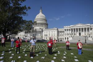 Nurses Hold Vigil For Nurses Who've Died From Covid-19 At The U.S. Capitol