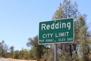 Redding California City Limit Sign