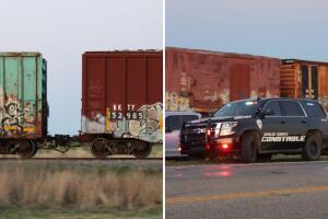 Uvalde Texas Union Pacific inmigrantes vagón tren