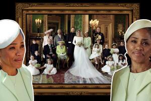 Doria Ragland en la foto oficial de la boda real