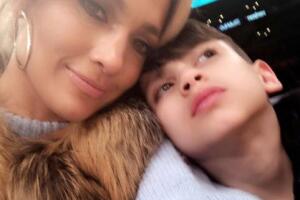 Jennifer López y su hijo Maximilian